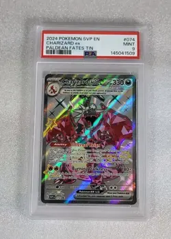 Charizard ex SVP 074 PSA 9 MINT Full Art Black Star Promo Pokemon - Image 1