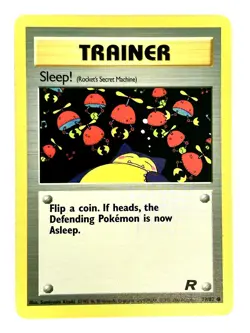 Sleep! 79/82 Common Team Rocket Pokemon Unlimited Moderately Played - Image 1
