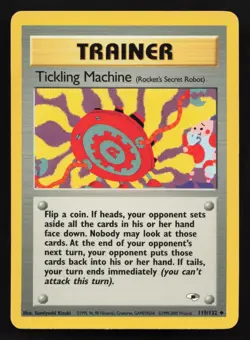 Tickling Machine 119/132 Uncommon Gym Heroes Pokemon Unlimited Lightly Played - Image 1