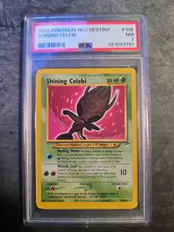 2002 POKEMON NEO DESTINY #106 SHINING CELEBI PSA 7 - Image 1