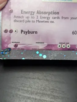 Pokemon Mewtwo EX 101/109 Holo 2003 Ruby & Sapphire DMG - Image 5