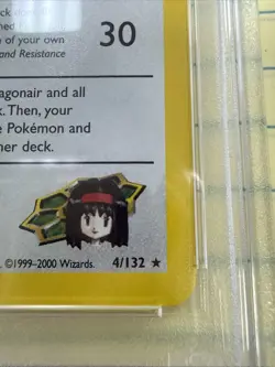 2000 POKEMON GYM HEROES HOLO #4 ERIKA'S DRAGONAIR PSA 8 - Image 4