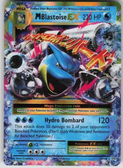 Pokemon TCG M Blastoise EX Ultra Rare XY - Evolutions 22/108 - Image 1