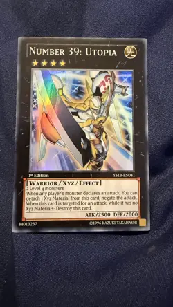Yu-Gi-Oh! Number 39: Utopia YS13-EN041 Super Rare Mint 1st Edition - Image 1