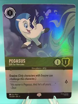 ✨🪽 Pegasus – Gift for Hercules 212/204 Epic Foil Lorcana NM 🪽✨ - Image 1