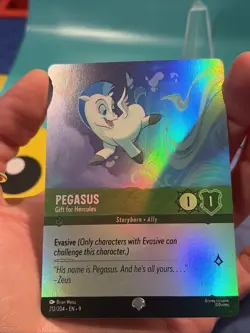 ✨🪽 Pegasus – Gift for Hercules 212/204 Epic Foil Lorcana NM 🪽✨ - Image 3
