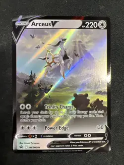 Arceus V - SWSH204 - Pokemon Sword & Shield Promo Ultra Rare Card NM - Image 1