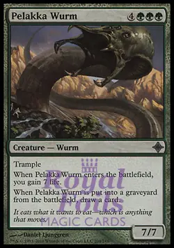 Pelakka Wurm 1x FOIL ROE MTG Rise of Eldrazi Uncommon MINT green - Image 1