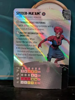 HEROCLIX Spider-Verse L033 SPIDER-MA'AM LEGACY CARD - Image 1