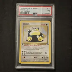 Pokemon Snorlax 27/64 Jungle 1st Edition Rare English 1999 PSA 7 - Image 1