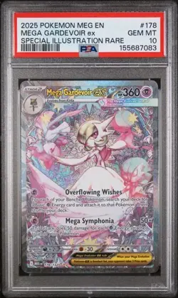 2025 POKEMON MEG EN-MEGA EVOLUTION #178 MEGA GARDEVOIR EX PSA 10 - Image 1
