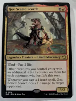 Gev, Scaled Scorch Bloomburrow - MTG RARE - Image 1