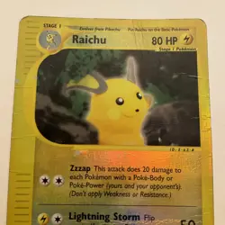 Raichu 27/144 (e-Reader) Yuka Morii Reverse Holo Skyridge 2003 Pokemon - Image 3