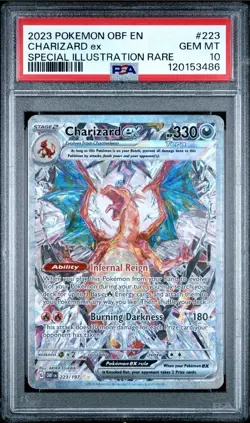 Charizard ex 223/197 PSA 10 SIR 2023 Pokemon Obsidian Flames - Image 1