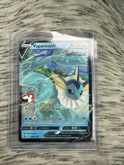 Pokemon Vaporeon V SWSH150 Prize Pack Series 1 Pokemon Stamped - Image 1