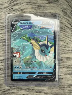Pokemon Vaporeon V SWSH150 Prize Pack Series 1 Pokemon Stamped - Image 3
