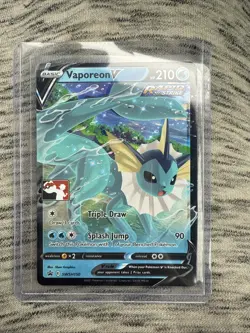 Pokemon Vaporeon V SWSH150 Prize Pack Series 1 Pokemon Stamped - Image 5