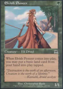 Elvish Pioneer - Medium Play MTG Onslaught - Image 1