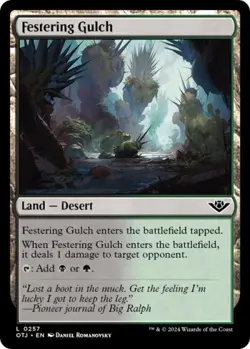 Festering Gulch -Foil Near Mint MTG Outlaws of Thunder Junction - Image 1