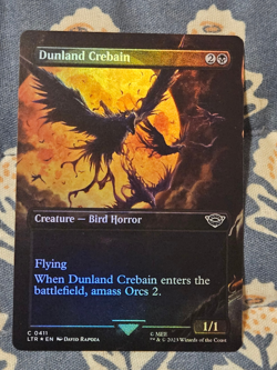 Dunland Crebain #0411 Borderless MTG Magic - Image 1