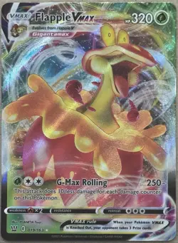 Flapple VMAX Battle Styles 019/163 Ultra Rare 2021 Pokemon TCG Near Mint - Image 1