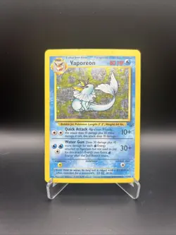 Pokemon Vaporeon 12/64 Jungle Holo - Image 1