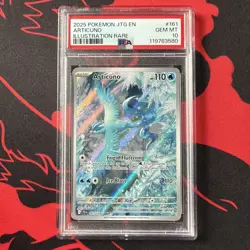 2025 POKEMON JTG EN-JOURNEY TOGETHER ILLUSTRATION RARE #161 ARTICUNO PSA 10 - Image 1
