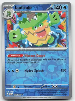 Ludicolo #37/159 (Reverse Holo) (NM) SV09: Journey Together JTG Pokemon - Image 1