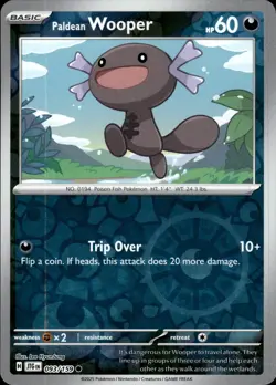 Paldean Wooper 093/159 Common Journey Together Pokemon Reverse Holo Near Mint - Image 1