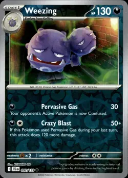 Weezing 092/159 Uncommon Journey Together Pokemon Reverse Holo Near Mint - Image 1