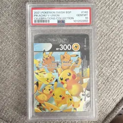 Pokemon Pikachu V-Union Celebrations Collection 2021 Promo Card Lot PSA Graded - Image 3