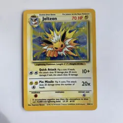 Pokemon TCG Jolteon Jungle 4/64 Holo Unlimited Holo Rare - Image 1