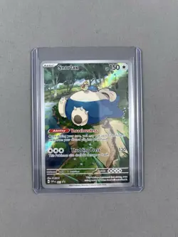 Pokemon TCG Snorlax SVP 051 Illustration Rare 151 Promo NM - Image 1