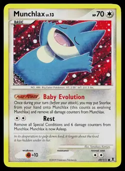 Pokemon Card - Munchlax Rising Rivals 69/111 Common - Image 1