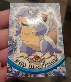Blastoise : 1999 Topps Pokemon Black logo Non Holo #09 NM/LP - Image 2