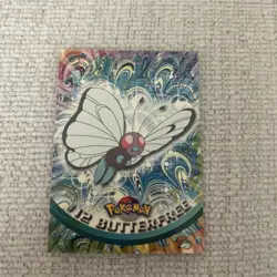#12 Butterfree, Pokemon TCG Red Logo Topps TV Animation Edition, Reg, NM - Image 1