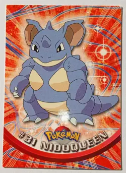 Pokemon Topps - Nidoqueen #31 (Blue Logo) - TV Animation Edition - LP - Image 1
