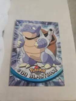 Blastoise : 1999 Topps Pokemon Black logo Non Holo #09 - Image 1
