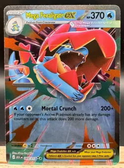 Mega Feraligatr ex 043/217 Double Rare Ascended Heroes Pokemon TCG NM - Image 1