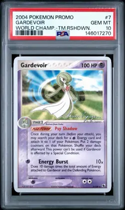 2004 POKEMON WORLD CHAMPIONSHIPS PROMO TEAM RUSHDOWN GARDEVOIR PSA 10 ⭐POP 5⭐ - Image 1