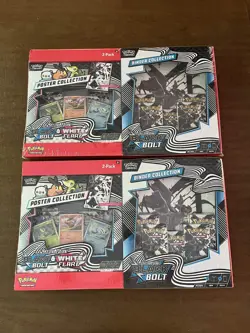 2 Black Bolt & 1 White Flare Poster + Binder Collection Sam's Club Bundle Damage - Image 3