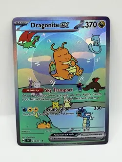 Pokemon Bubble Dragonite Special Doujin Art Holo Card - Image 1