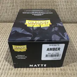 Dragon Shield 1000 Matte Card Sleeves Amber Standard Size AT-11059 - Image 1