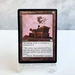 MTG Bubble Matrix Tempest Rare Artifact Old Frame Damage Prevention Collectible - Image 1