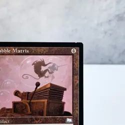 MTG Bubble Matrix Tempest Rare Artifact Old Frame Damage Prevention Collectible - Image 3