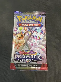 Prismatic Evolutions Booster Pack SEALED Pokemon TCG Cards Eevee & Sylveon Art - Image 1