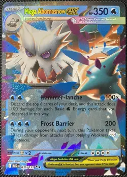 Mega Abomasnow ex 036/132 Me01: Mega Evolution Holo - Pokemon Card - Image 1