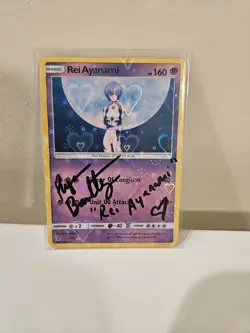 Anime Expo Neon Genesis Evangelion 2024 Signed PROXY CARD Ryan Bartley Voice Rei - Image 1