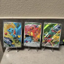 Pokemon First Partner Illustration Rare Collection Kanto Gen 1 Set 3 Card Lot !! - Image 1