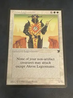 Akron Legionnaire Legends Mtg Magic The Gathering Card Lp - Image 1